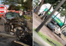 Carro em Alta Velocidade Invade Praça, Deixa Rastro de Destruição e Motorista em Fuga