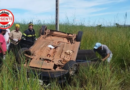 Distração ao volante: motorista capota carro ao ajustar ar-condicionado na GO-534