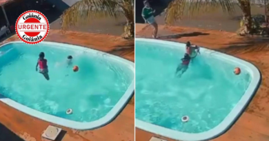 Pequena heroína: menina de 8 anos salva colega de afogamento em piscina durante festa em Goiás