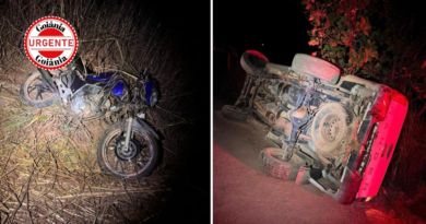 Tragédia em estrada de chão: adolescente morre após colisão entre caminhonete e motocicleta em Faina