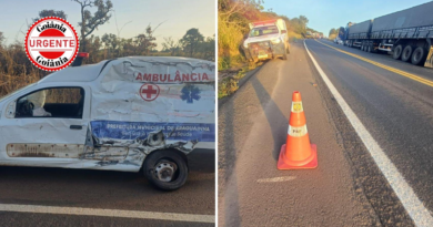 Tragédia na BR-364: Duas enfermeiras morrem em acidente com ambulância de Araguainha (MT) durante transporte de paciente
