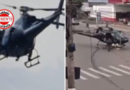 Helicóptero da PM realiza pouso no centro de Trindade durante abordagem a carro suspeito e surpreende moradores
