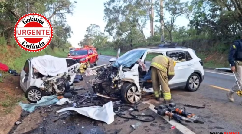 Tragédia na BR-040: família de Aparecida de Goiânia morre em colisão frontal a caminho do Réveillon na Bahia