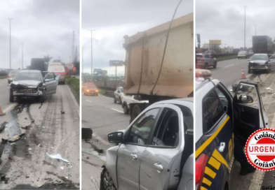 Colisão na BR-153 provoca atendimento de emergência e interdição parcial no trecho urbano de Goiânia