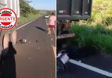Motociclista de 25 anos morre ao colidir com carreta imobilizada na GO-402, em Cumari