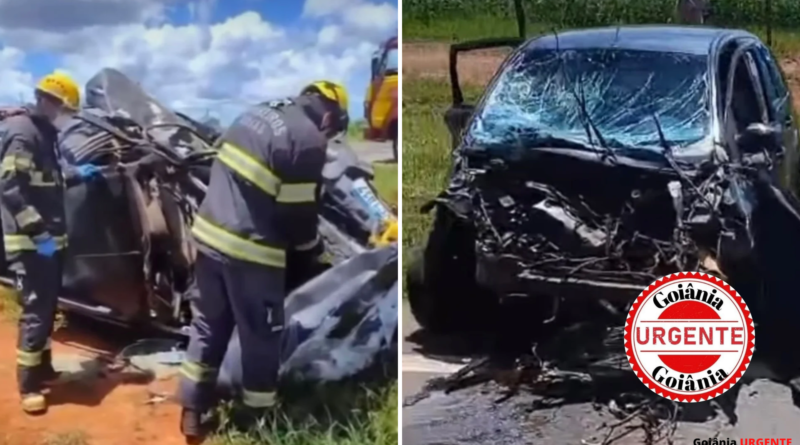 Colisão frontal na GO-147 mobiliza forças de resgate e deixa um morto próximo a Piracanjuba