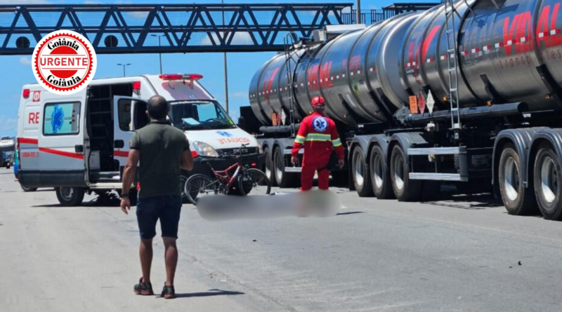 Atropelamento fatal na BR-153 expõe vulnerabilidade de ciclistas em trecho urbano de Aparecida de Goiânia.