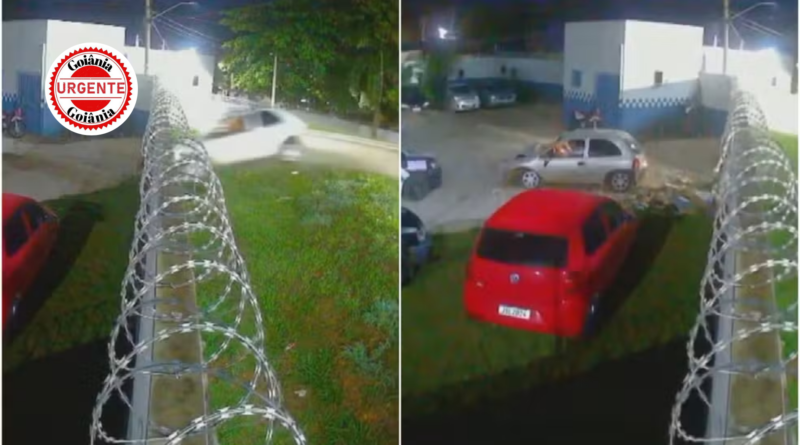 Motorista perde controle, rompe muro e invade batalhão da Guarda Civil no Entorno do DF
