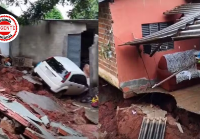 Deslizamento no Jardim Curitiba deixa casas destruídas, famílias desalojadas e expõe disputa técnica entre órgãos públicos