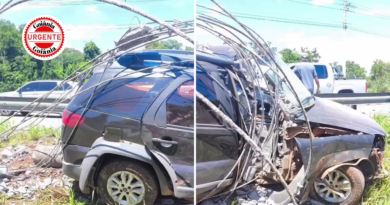 Acidente fatal na GO-020: motorista perde a vida após veículo sair da pista e colidir com poste, em Bela Vista