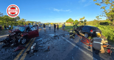 Colisão frontal na BR-020 deixa duas mortes e expõe riscos em trecho entre Goiás e Bahia