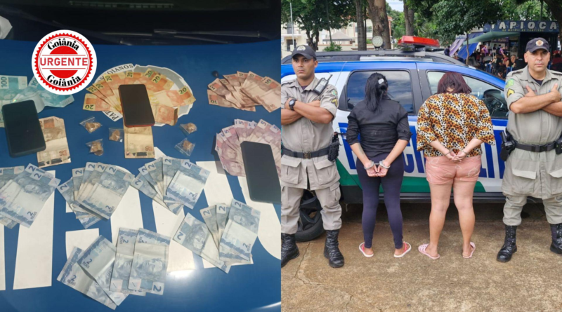 Tráfico é flagrado durante novena e duas mulheres são presas em frente à Basílica de Campinas, em Goiânia
