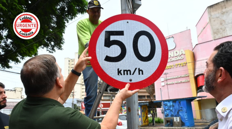 Centro de Goiânia tem limite de velocidade elevado e Zona 40 passa a operar como Zona 50