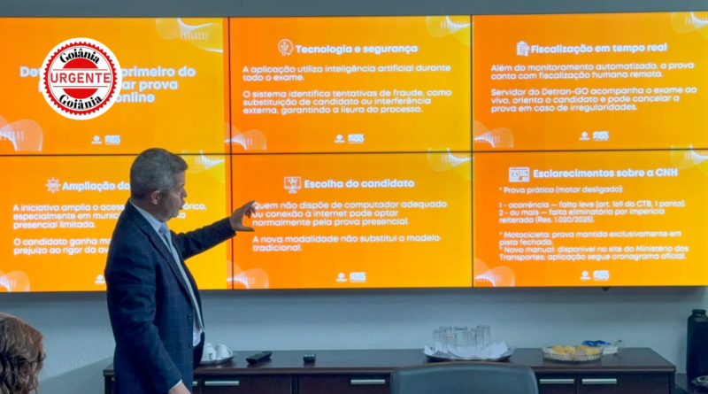 Detran-GO leva prova teórica da CNH para o ambiente digital com uso de IA e fiscalização remota