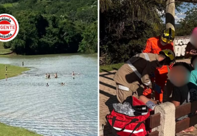 Adolescentes ficam feridos após ataques de piranhas em área sinalizada do Lago Corumbá, em Caldas Novas