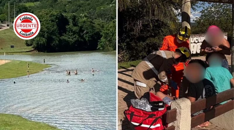 Adolescentes ficam feridos após ataques de piranhas em área sinalizada do Lago Corumbá, em Caldas Novas
