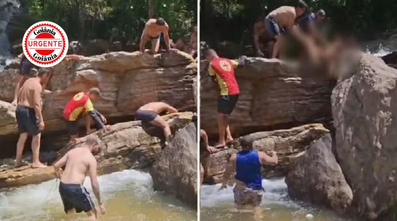 Criança morre após ficar presa em cachoeira e sofrer afogamento em Pirenópolis