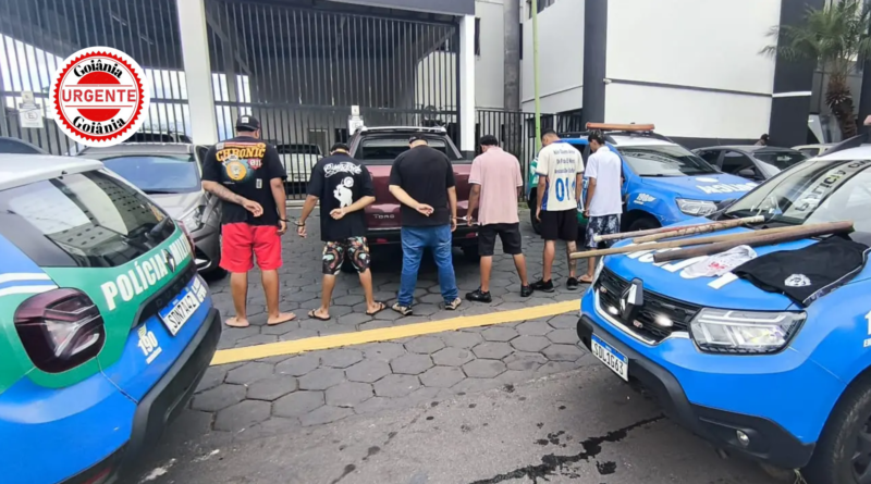 Seis integrantes de torcida organizada do Vila Nova são presos após roubo e intimidação a torcedor, em Aparecida de Goiânia