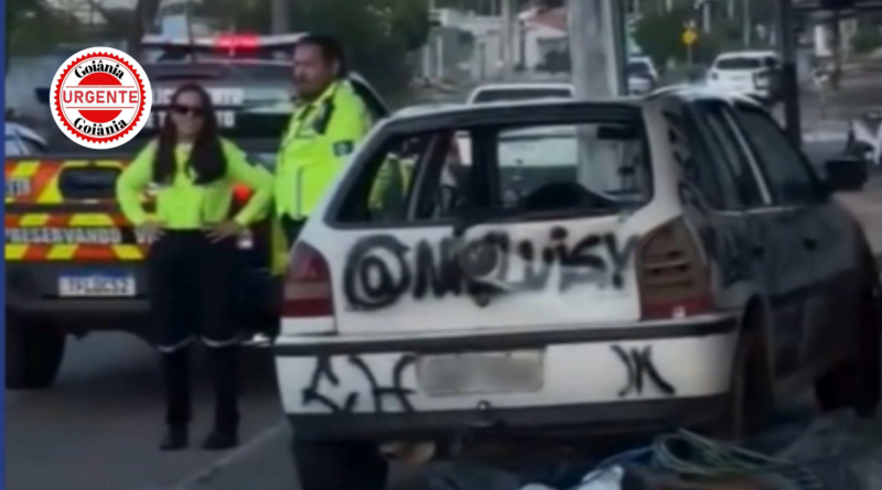 Carro irregular com “teto solar” improvisado e histórico de infrações é apreendido após denúncias em Senador Canedo