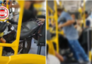 Motorista transporta motocicleta dentro de ônibus do transporte coletivo e caso gera apuração, em Goiânia
