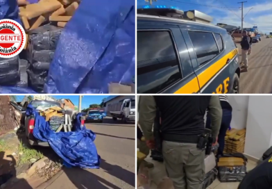 Perseguição na BR-060 termina com apreensão de meia tonelada de maconha e quatro presos, em Guapó