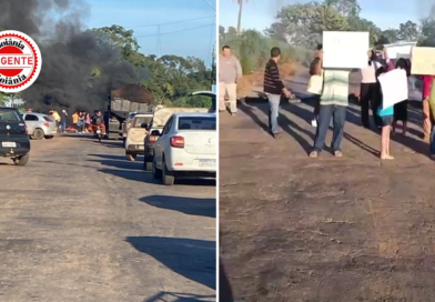 Protesto interdita via entre Goiânia e Bela Vista e expõe déficit de iluminação no Vale das Pombas