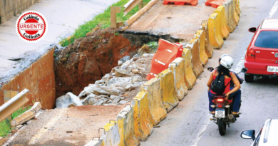 Erosão na Marginal Botafogo permanece sem solução e mantém interdição parcial após um mês