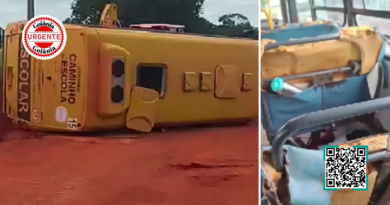 Ônibus escolar tomba em estrada rural de Mozarlândia após série de alertas ignorados sobre falhas mecânicas
