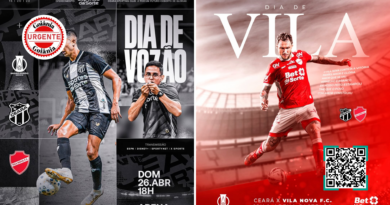 Ceará e Vila Nova se enfrentam em duelo direto pela liderança da Série B