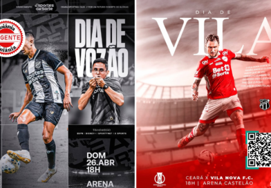 Ceará e Vila Nova se enfrentam em duelo direto pela liderança da Série B