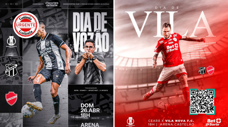 Ceará e Vila Nova se enfrentam em duelo direto pela liderança da Série B