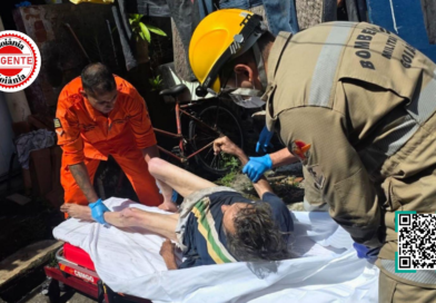 Idoso é resgatado em estado crítico após ser encontrado abandonado dentro de casa em Goiânia