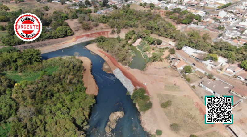 MP-GO impõe reversão de desvio irregular do Rio Meia Ponte após danos ambientais e falhas técnicas, em Goiânia