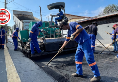 Prefeitura acelera recapeamento no Parque das Laranjeiras e amplia frente de recuperação viária, em Goiânia