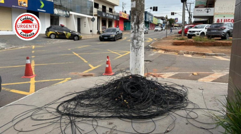 CEI dos Fios Soltos encontra empresas irregulares e prepara punições após série de acidentes, em Goiânia