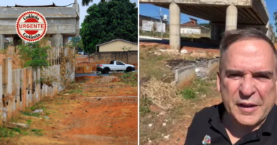 Mabel consulta população sobre futuro de viaduto inacabado e aponta problemas estruturais em obra da Leste-Oeste