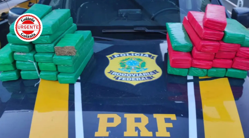 PRF intercepta carga de 40 quilos de maconha na BR-050 e prende dupla, em Catalão