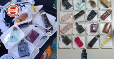 Polícia Civil apreende perfumes e produtos falsificados vendidos em área central de Goianésia