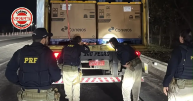 Homem é encontrado escondido em caixa durante tentativa de furto de carga dos Correios na BR-153