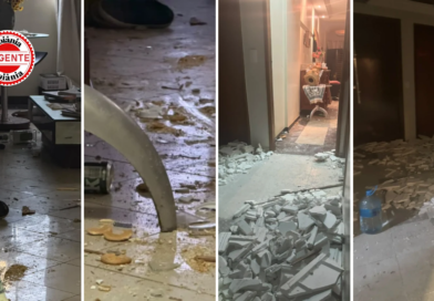 Apartamento onde jornalista foi morto ficou destruído após ação policial, em Goiânia