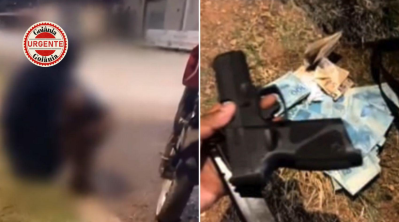 Menina de 11 anos é flagrada com pistola, munições e mais de R$ 7 mil durante a madrugada, em Luziânia