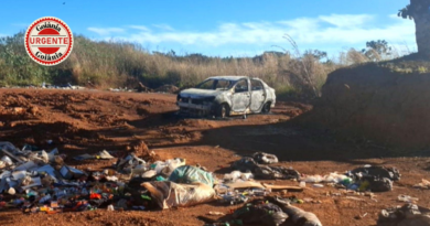 Corpo carbonizado é encontrado dentro de carro incendiado na zona rural de Santo Antônio do Descoberto