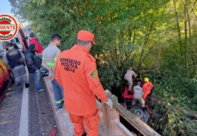 Caminhão despenca em ribanceira na GO-020 e motorista é resgatado em operação de alto risco