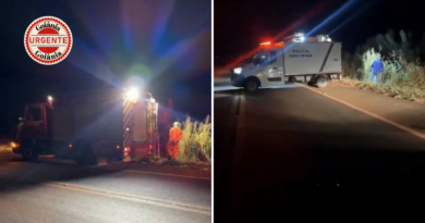 Jovem de 27 anos morre após capotamento na GO-210 e é arremessado para fora do veículo, em Rio Verde