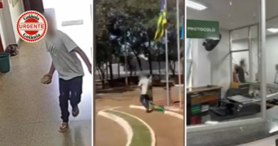 Homem é preso após depredar Prefeitura e avançar contra policial civil, em Bela Vista de Goiás