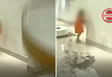 Lustre despenca em condomínio de Goiânia e moradora escapa por segundos de tragédia