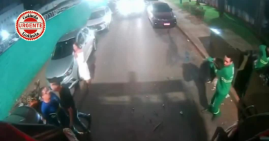 Motorista agride coletores de lixo durante coleta no Setor Bueno, em Goiânia