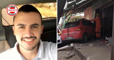Cliente morre após carro invadir distribuidora de bebidas, em Águas Lindas de Goiás