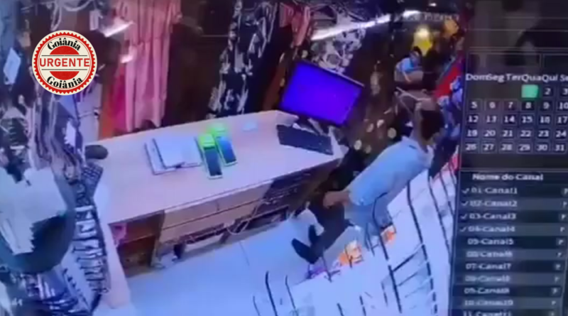 Câmeras flagram homem furtando dinheiro do caixa de loja no Setor Pedro Ludovico, em Goiânia