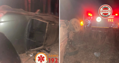 Motorista é resgatado após capotamento na GO-230, em Itapuranga